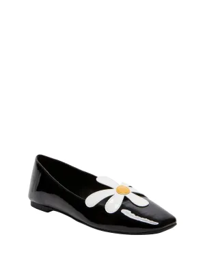The Evie Daisy Womens Floral Print Patent Loafers