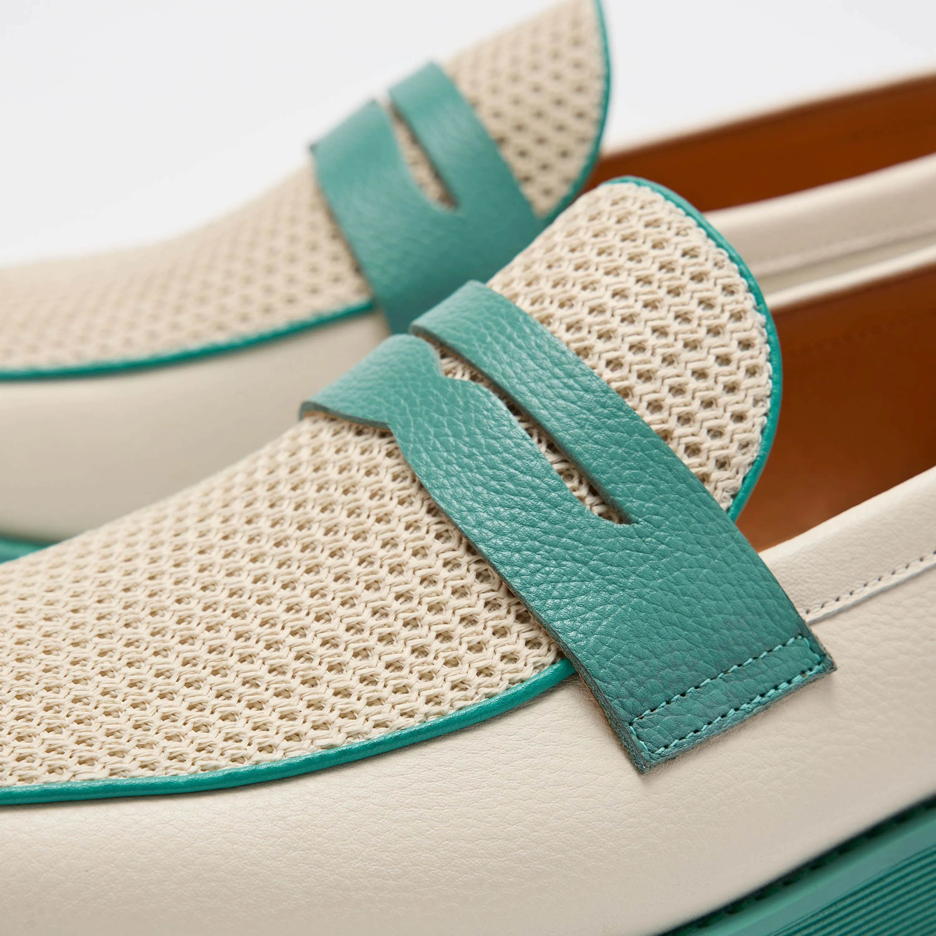 Three Dots and a Dash 'Not Too Sweet' Leather Penny Loafers - Men's