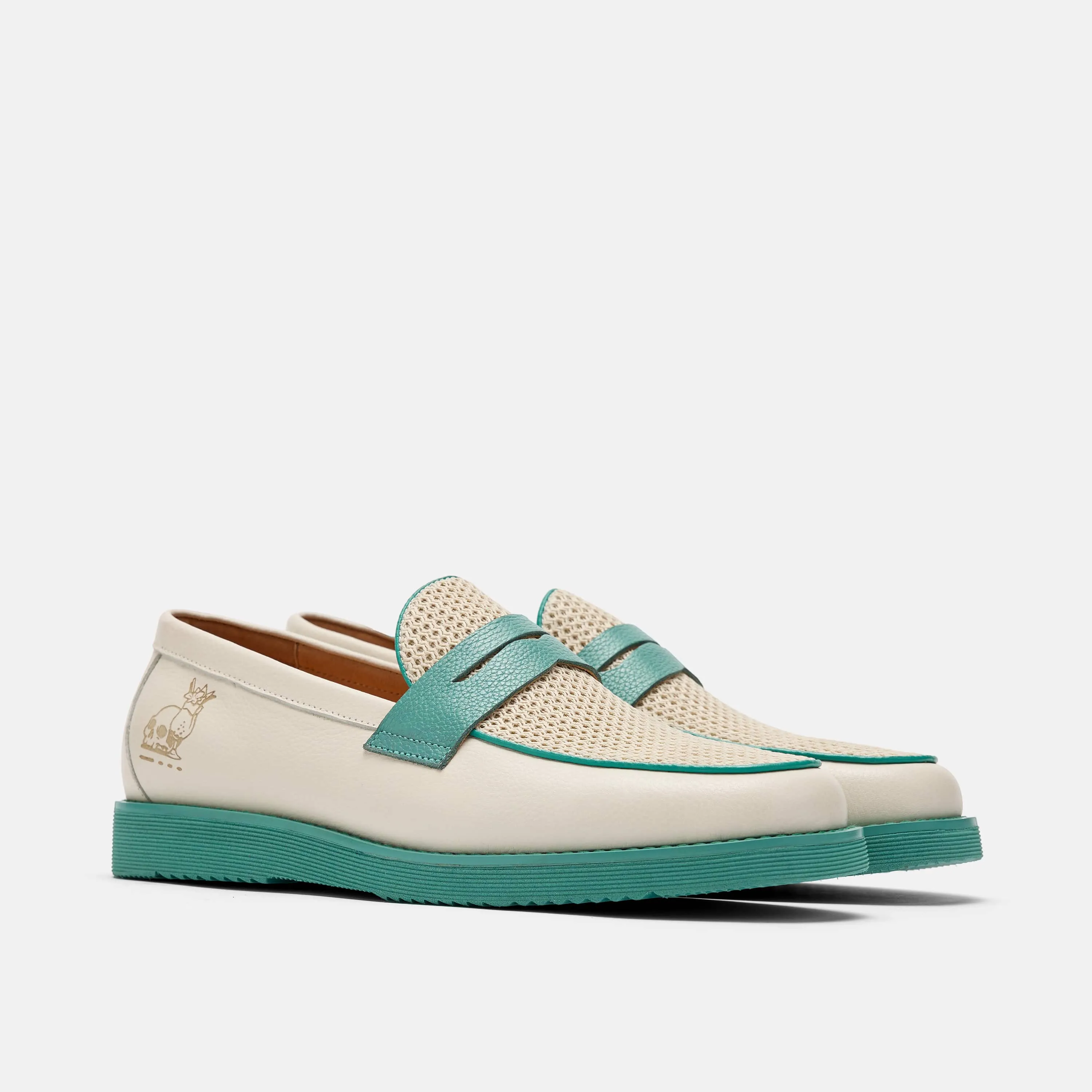 Three Dots and a Dash 'Not Too Sweet' Leather Penny Loafers - Men's