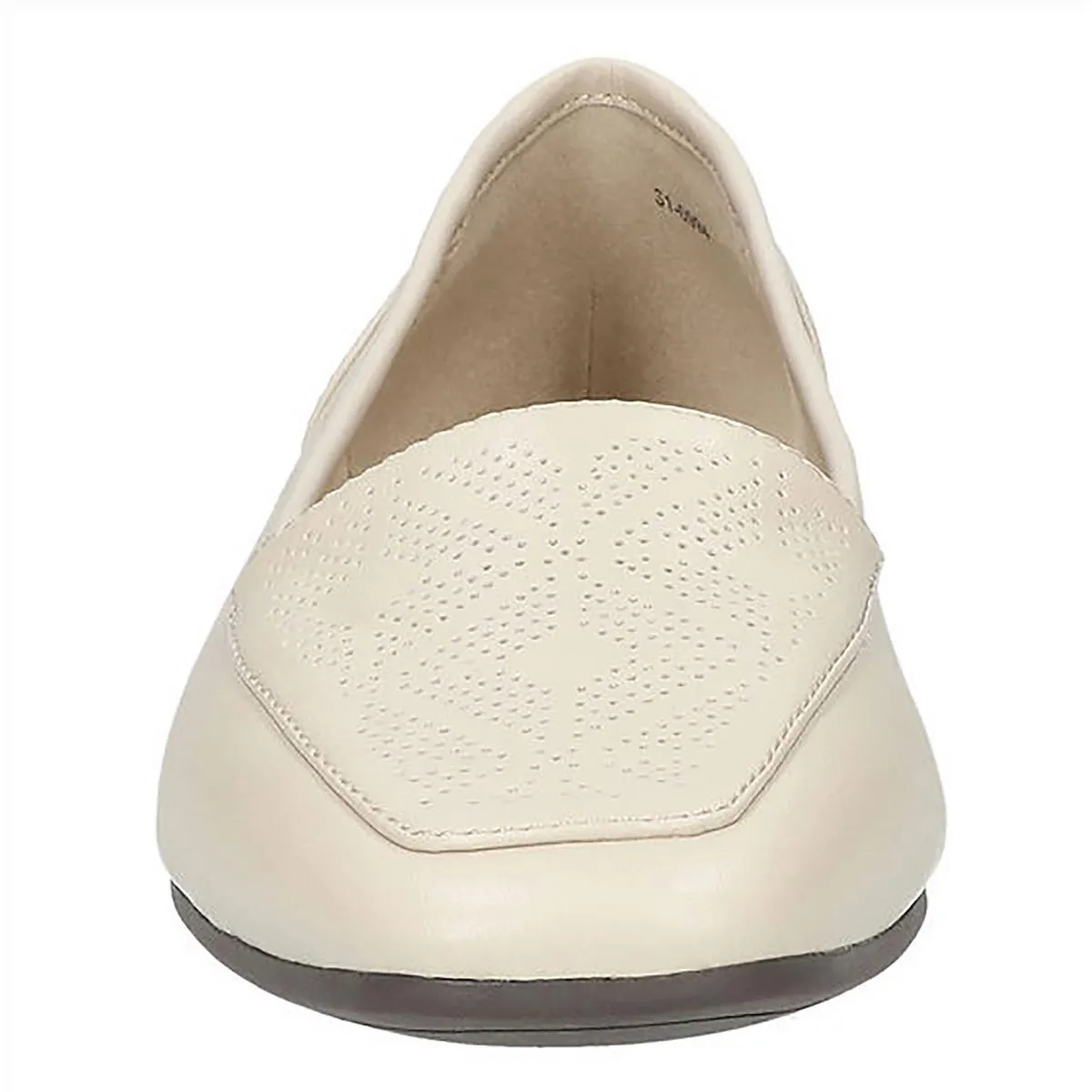 Thrill Perf Womens Leather Square Toe Ballet Flats