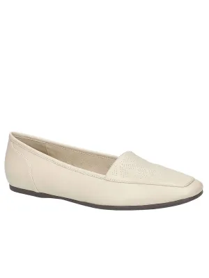 Thrill Perf Womens Leather Square Toe Ballet Flats