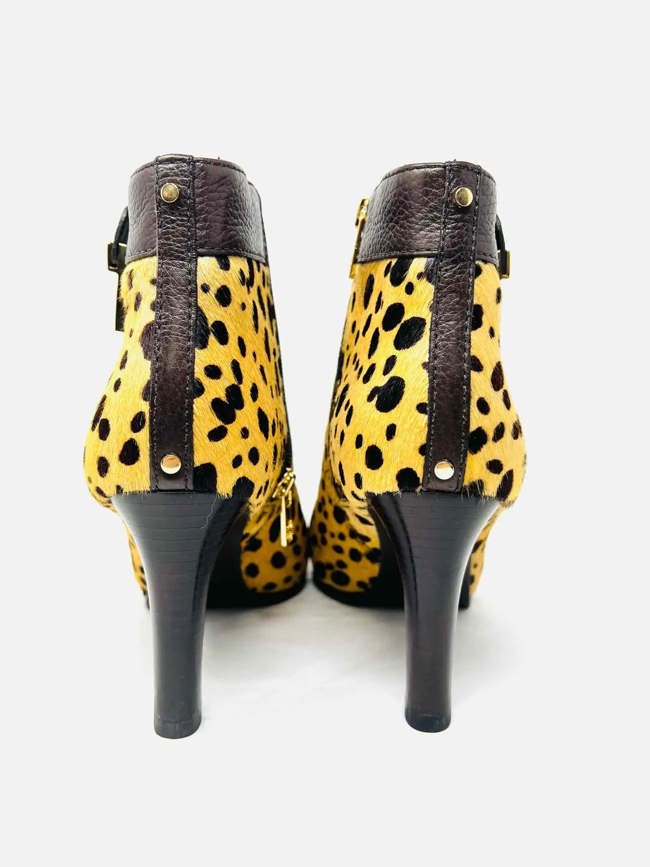 Tory Burch Size 8.5 Tan/Brown Animal Print Cow Hair W/ BOX!!! Ankle Boots