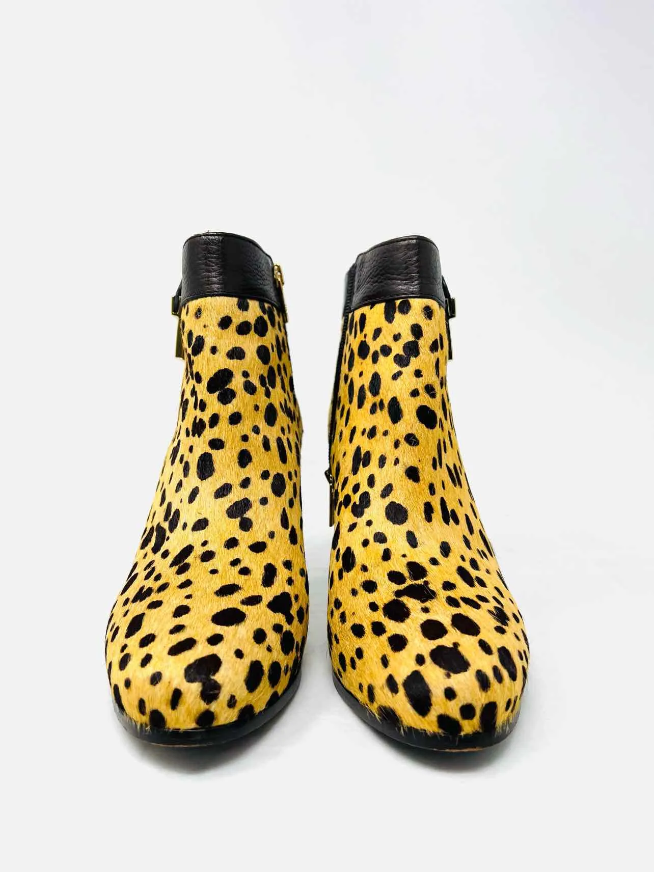 Tory Burch Size 8.5 Tan/Brown Animal Print Cow Hair W/ BOX!!! Ankle Boots