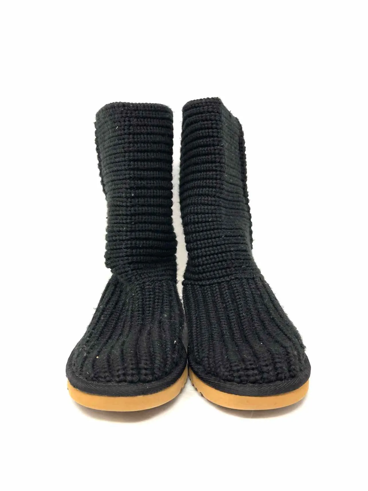UGG Australia Size 5 Black Solid Knit Shoes Boots