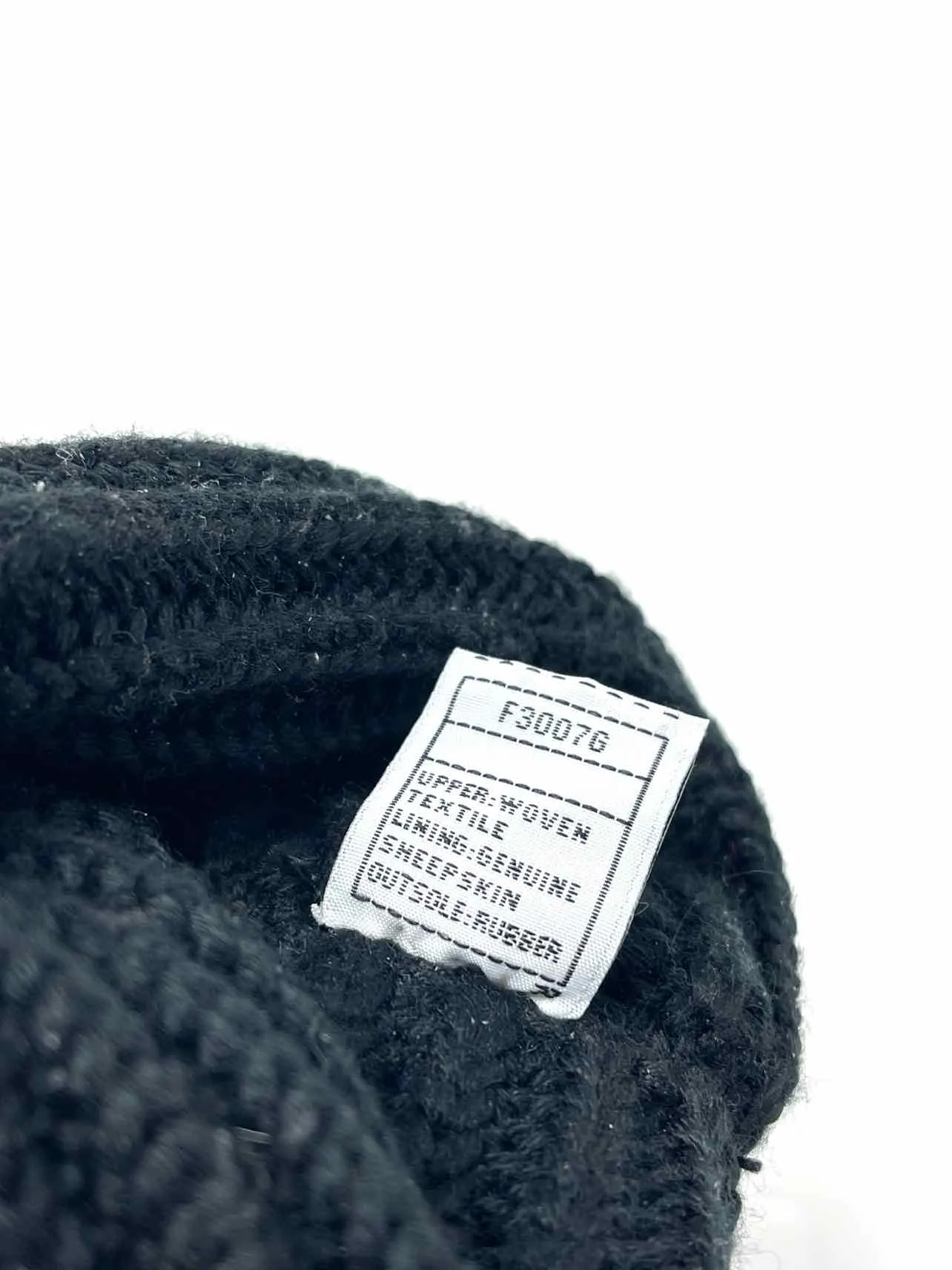 UGG Australia Size 5 Black Solid Knit Shoes Boots