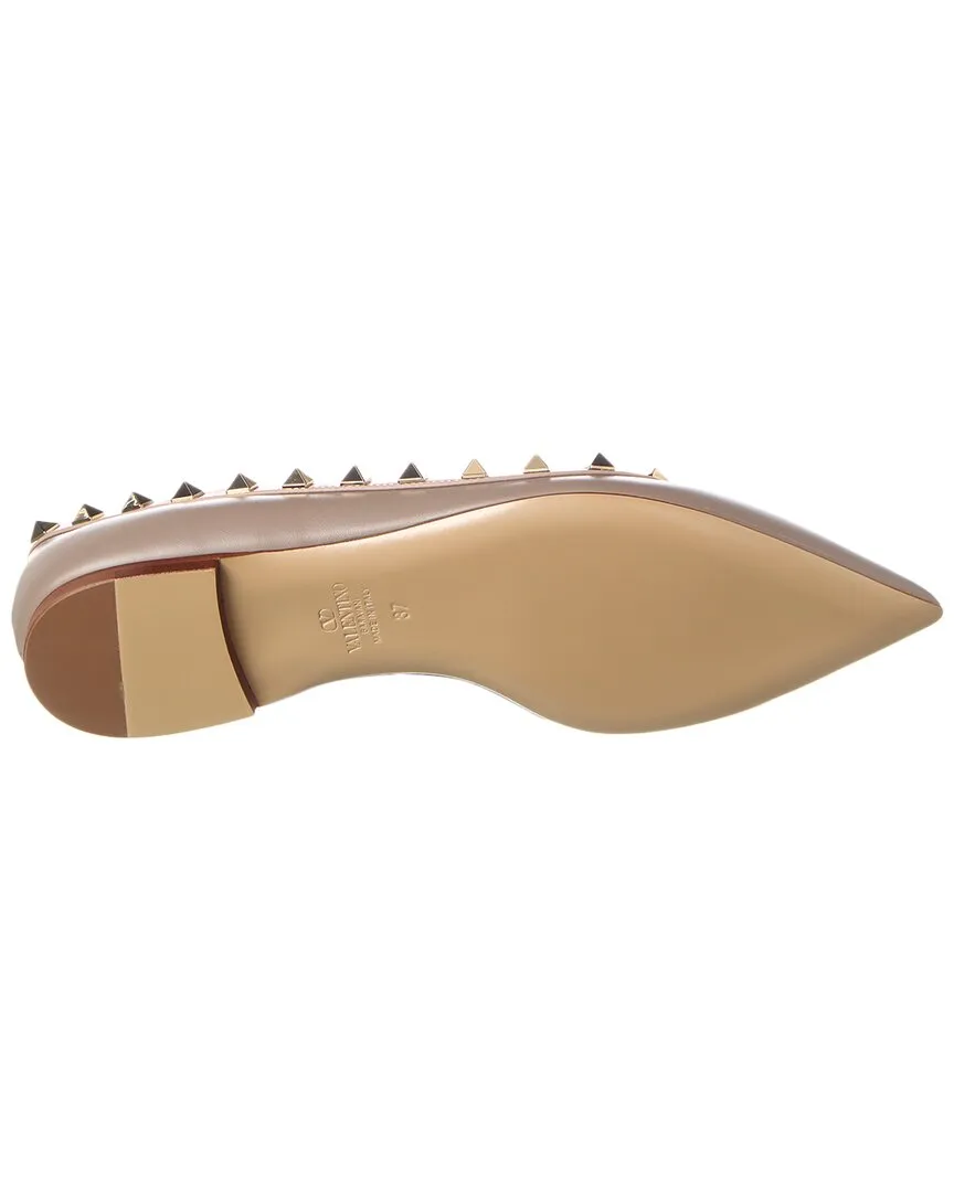 Valentino Rockstud Leather Flat