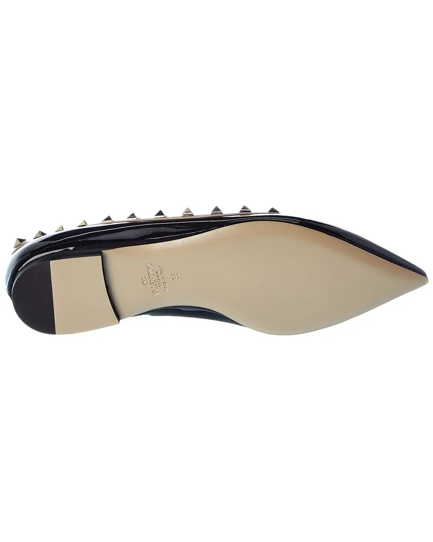Valentino Rockstud Patent Flat