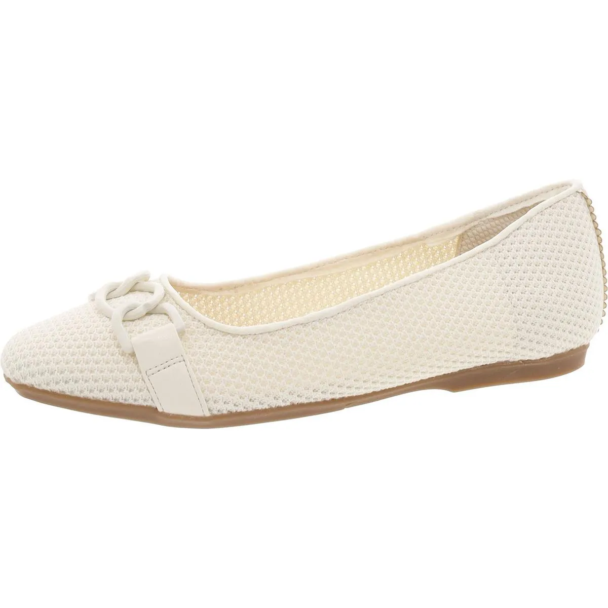 Wexley Adorn Womens Chain Slip On Ballet Flats