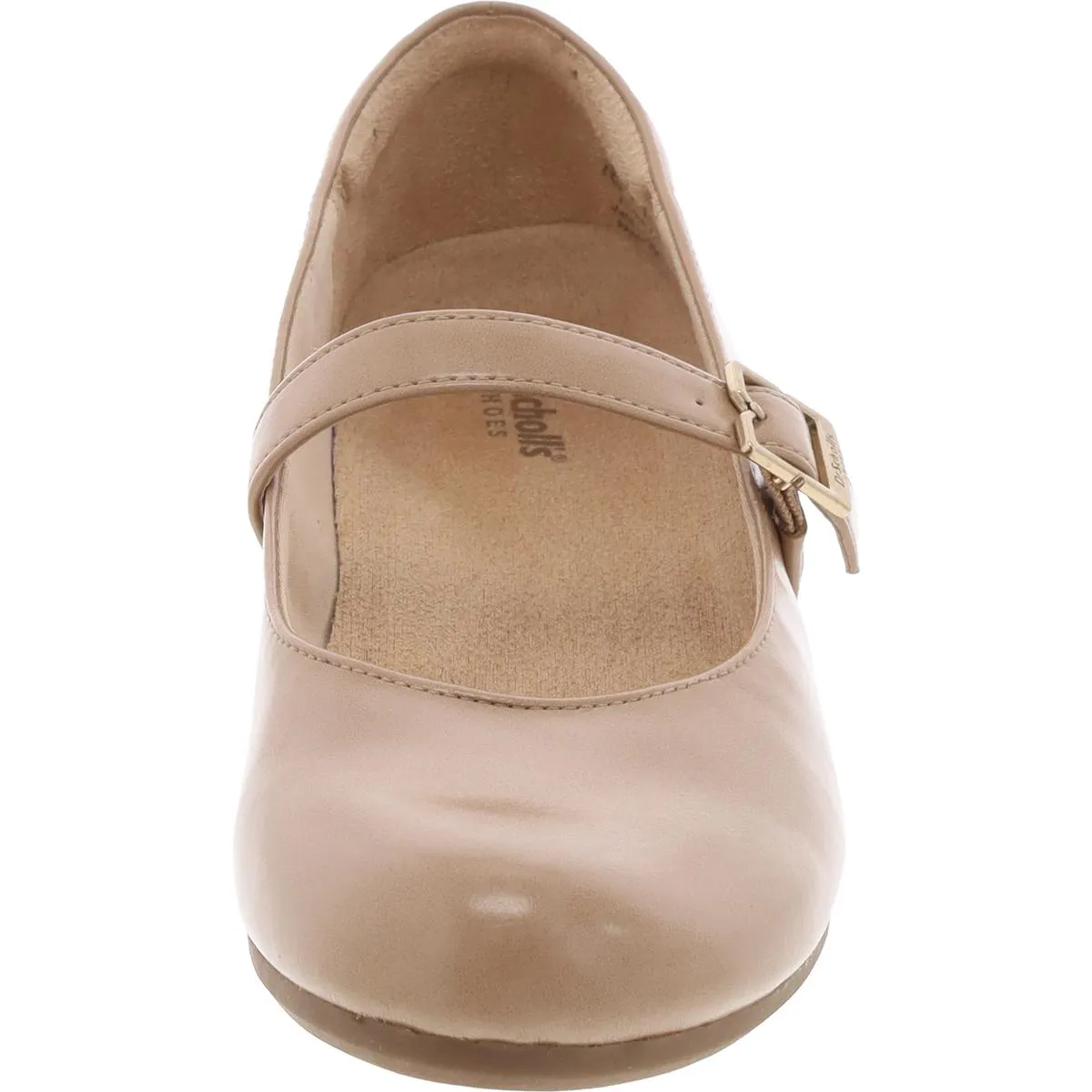 Womens Buckle Man Made Wedge Heels