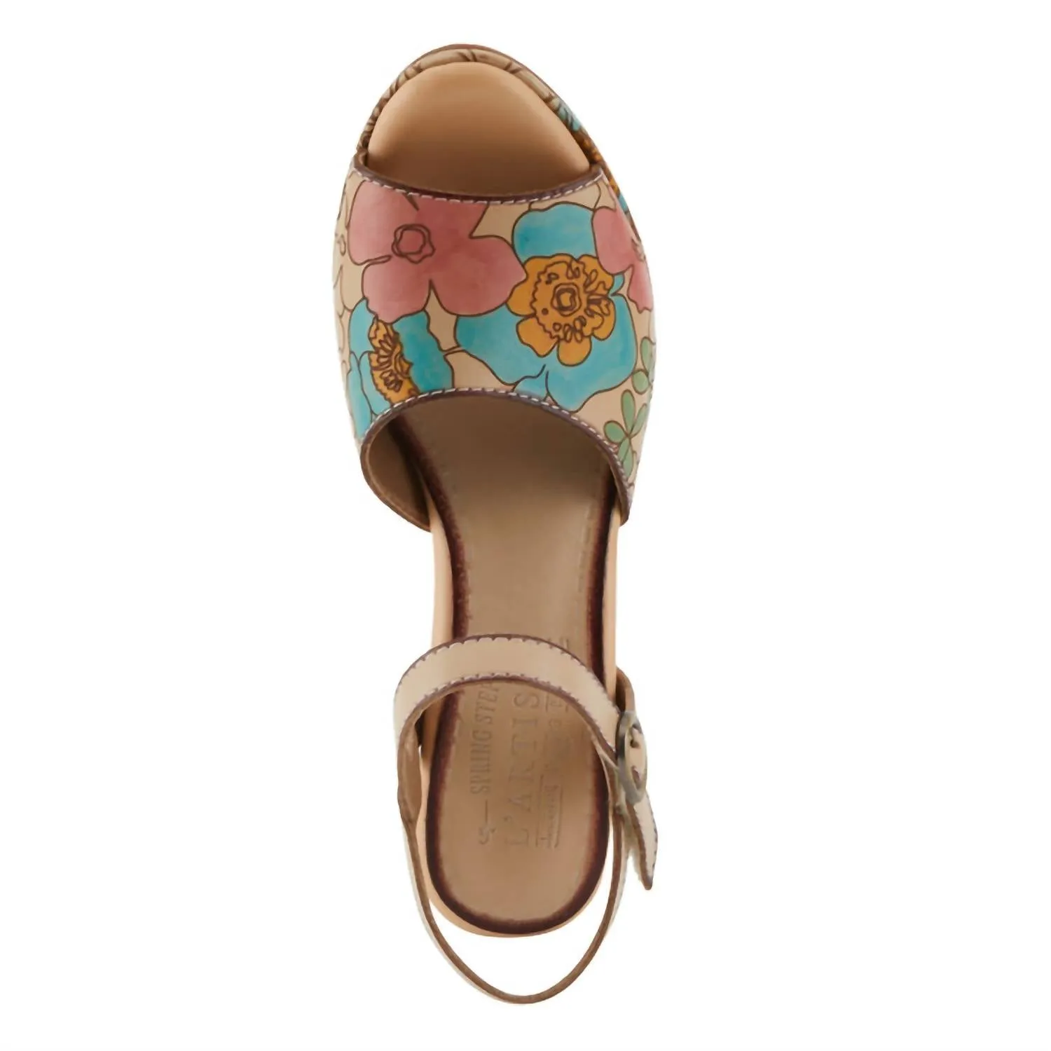 Women's Camryn Heeled Sandal In Peach Multi