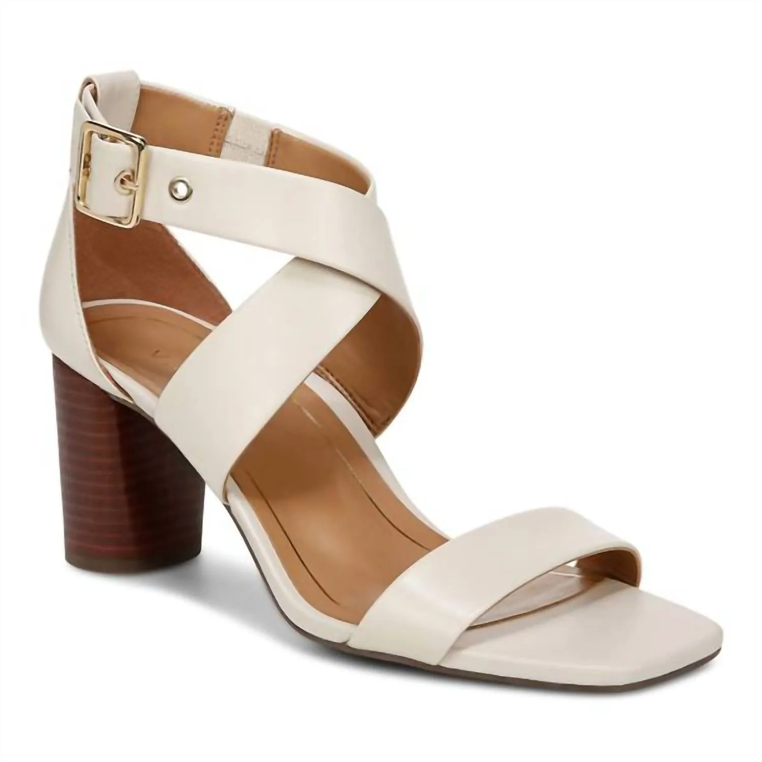 Women's Marsanne Sandals - Wide Width In Cream Leather